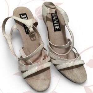 Jante Women’s Lanie Cream Strappy Sandals